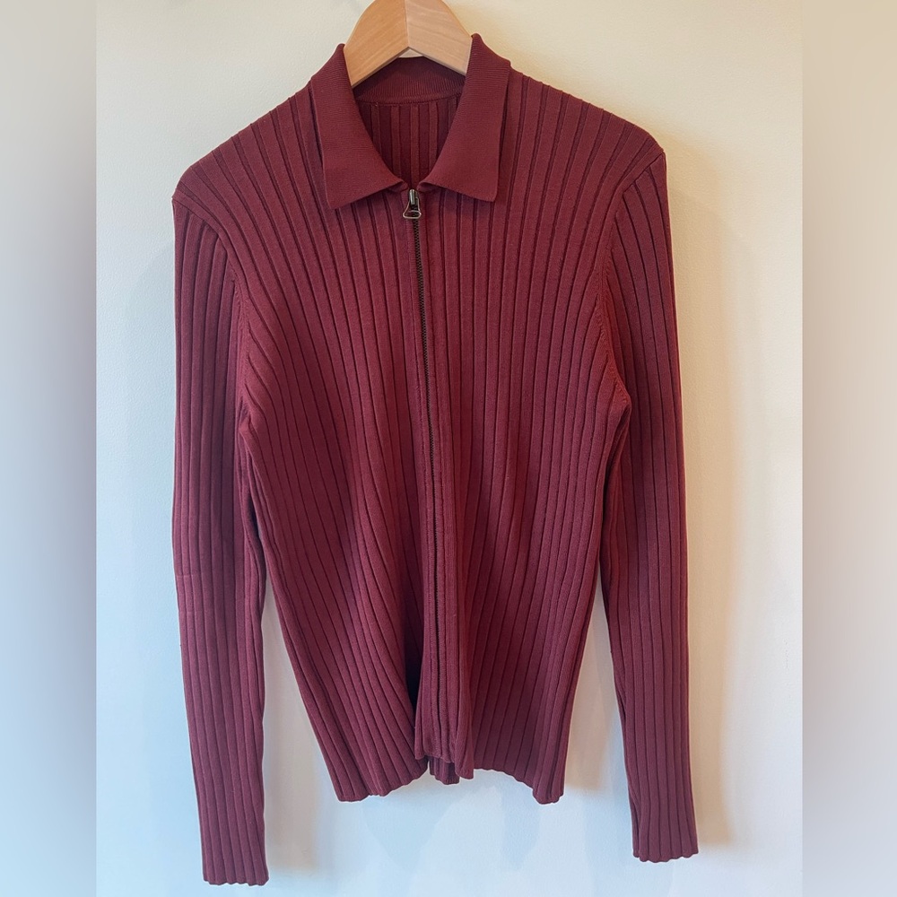 Gruppo GFT silk/spandex zip cardigan